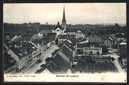 Münster /Luzern, Ortspartie aus der Vog