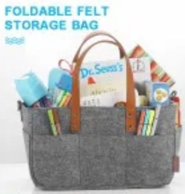 PAPERKIDDO Wickeltasche 2-in-1 - Mit Wickelunterlage, Filz-Organizer Für Windeln & Spielzeug