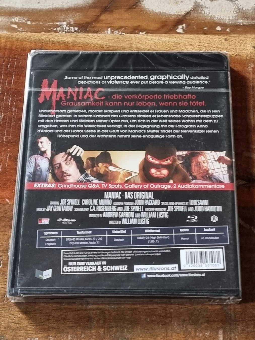Tutti i DVDs: Maniac, Blu Ray Horror OVP – Nuovo e nell'imballaggio originale da Winterthur venduto da Belzarek 1