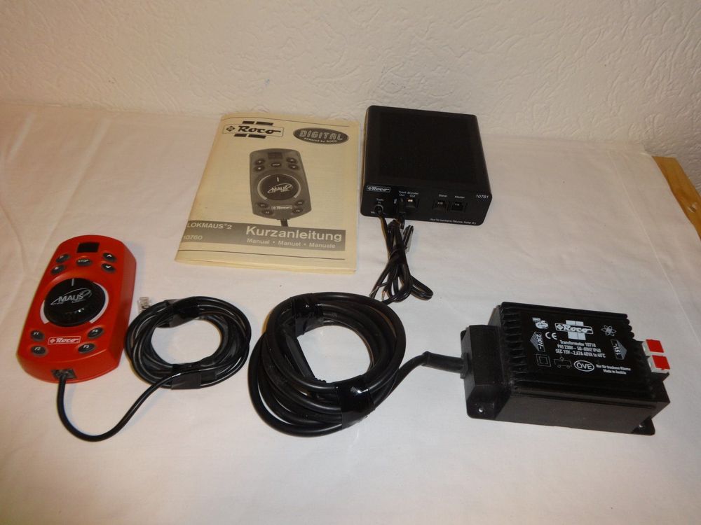 ROCO 10764 DIGITAL MultiMaus mit Trafo Booster und Anschlussgleis Spur H0 EUR 99,95 - DE