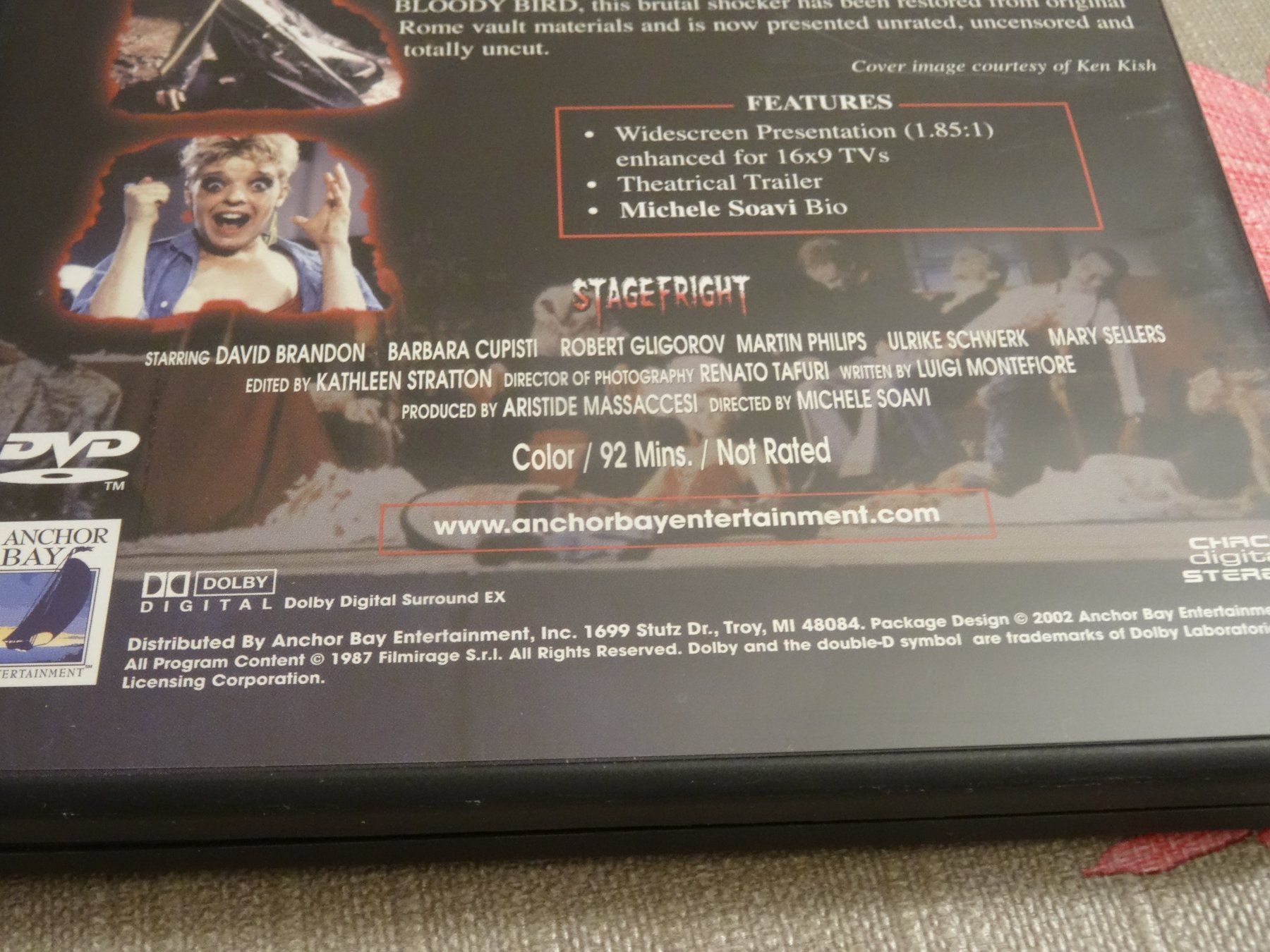 Alle DVDs: STAGEFRIGHT DVD Horrorfilm Michele Soavi – Gebraucht aus Olten von Disc-Verkauf 4