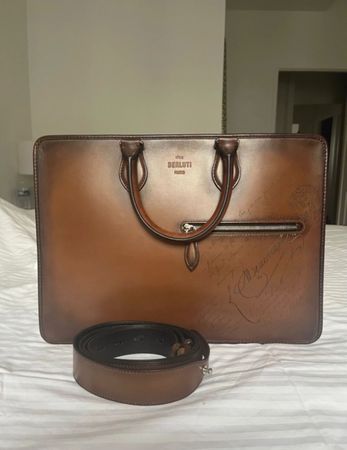 Cartable Deux Jours En Cuir- Berluti