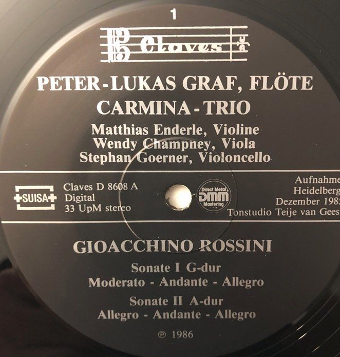 Dischi in vinile: Rossini - Flötenquartette  (LP, Peter-Lukas Graf) – Usato da Grüningen venduto da azulamarillo_vinyl 4