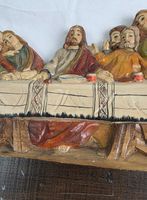 Handgeschnitztes Holzrelief „Das letzte Abendmahl“