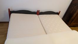 Double lit en bois / 2 lits simples (180x200cm) Pirelli