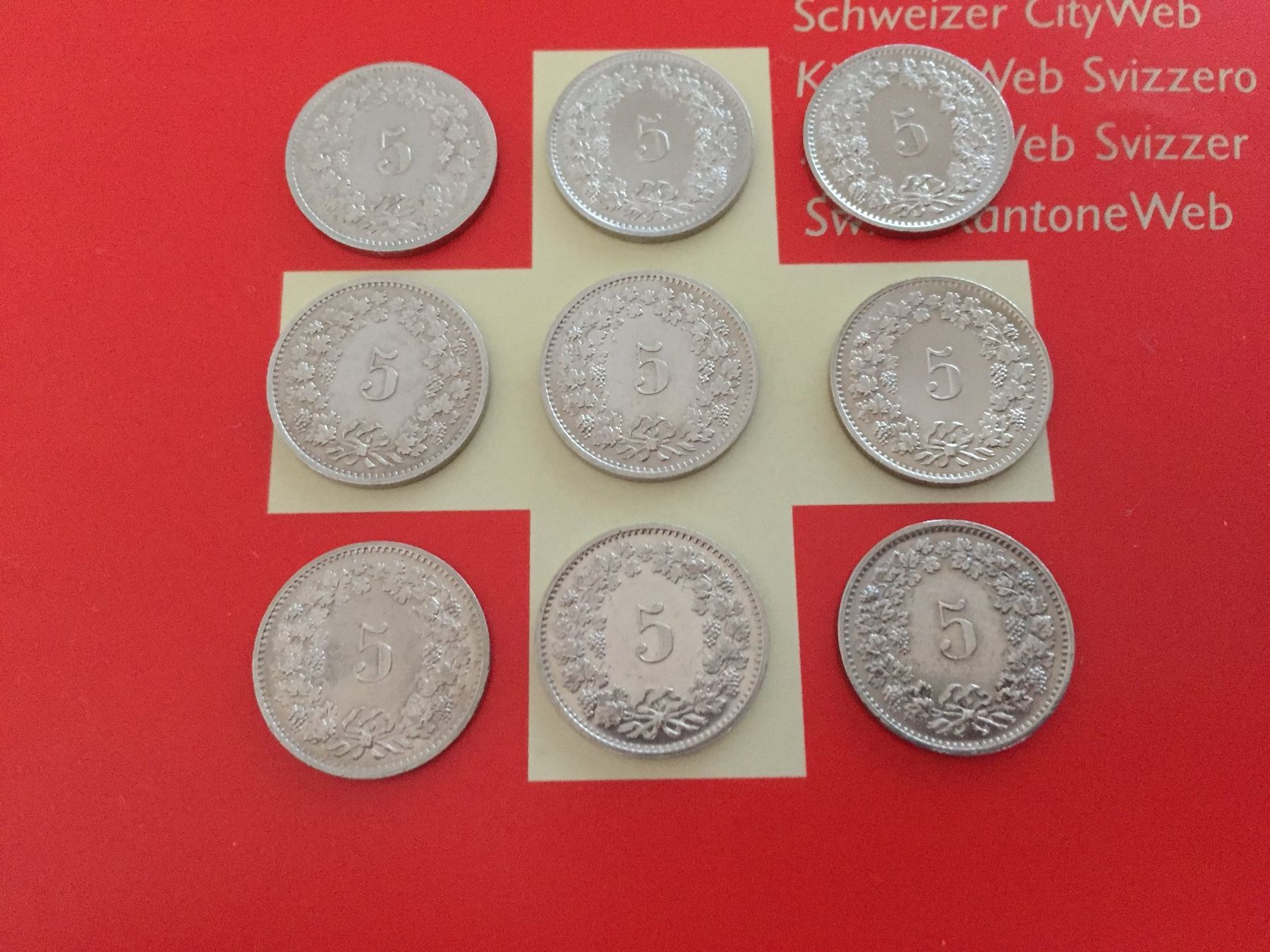 Tutti le monete: 5 Rappen - LOT 1970-75 – Usato da Elsau venduto da herbybay 6