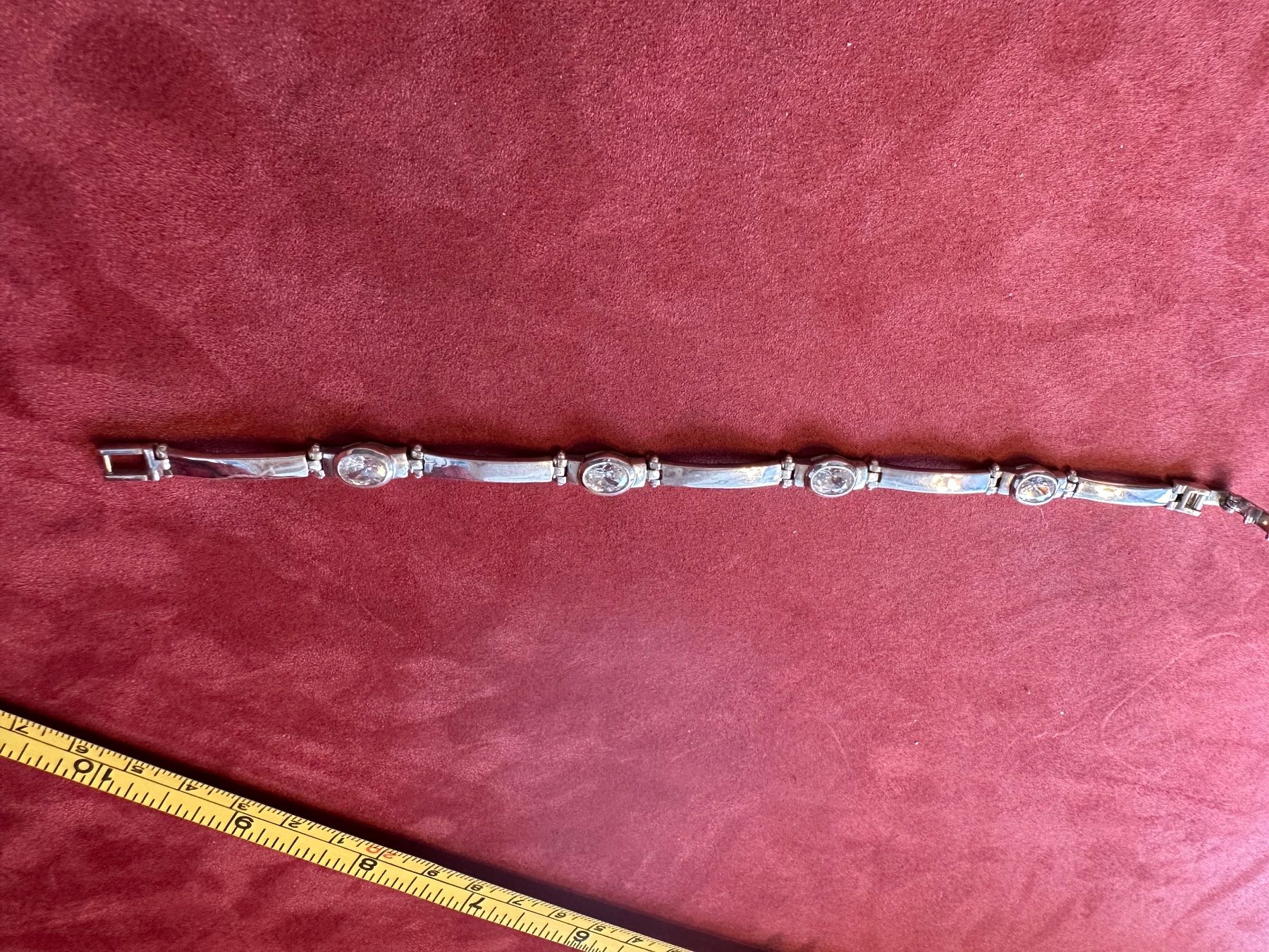 Armbänder & -reifen: Silber Armkette 925 mit Strass – Gebraucht aus Herbriggen von Sehrazade 2