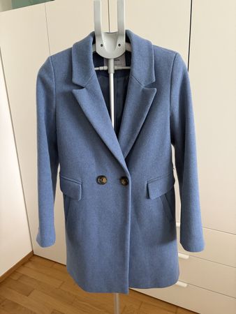 Mantel in Babyblau, Grösse XS – Top Zustand