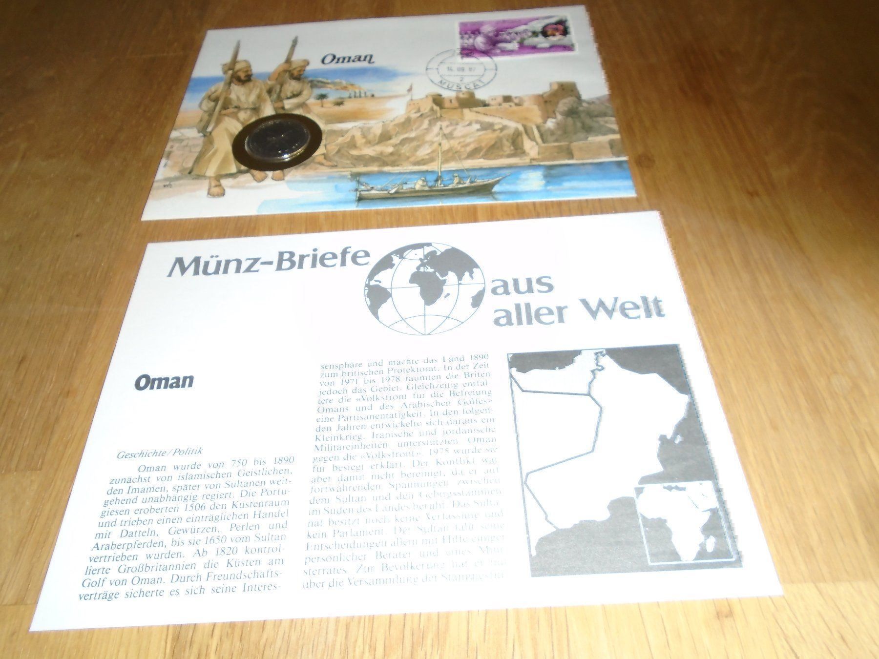 Tutti le monete: Münzbrief Oman – Usato da Olten venduto da Disc-Verkauf