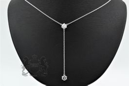 Brillant-Collier 1.24ct Brillanten 18K Weissgold *S2890