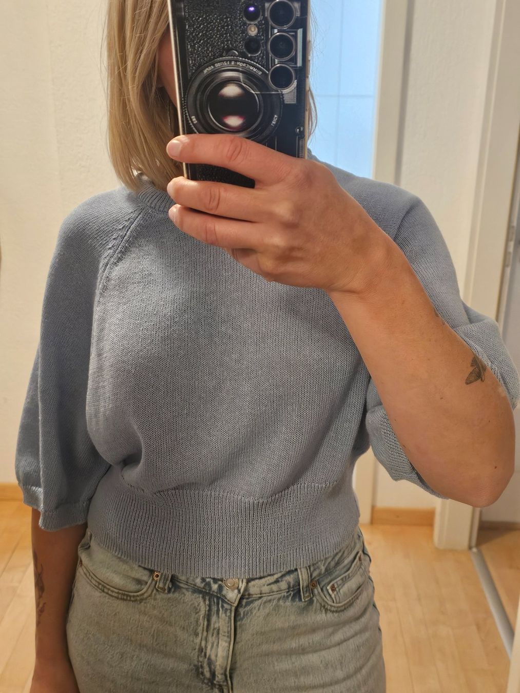 Zara Maglioni & Felpe: Leichter ZARA Crop Pulli Gr. S in Hellblau – Usato da Bern venduto da Oscarella 7