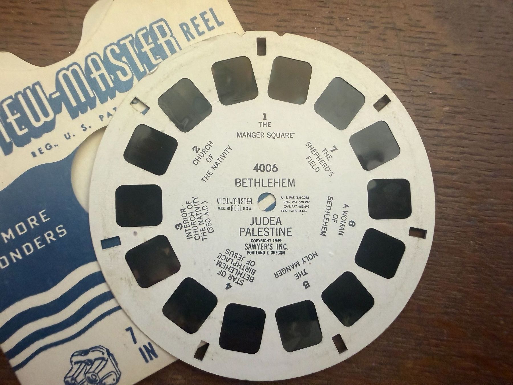 View-master Giocattoli: View-Master 3D: Nr. 4006 BETHLEHEM Judea PALESTINE – Usato da Tegerfelden venduto da siebenmacky 1