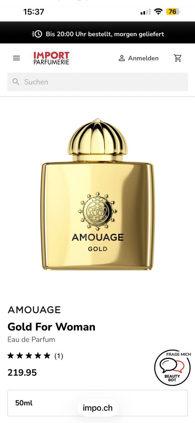 Amouage Parfum & Eau de Toilette: AMOUAGE Gold 50 ml – Neu (gemäss Beschreibung) aus Schaffhausen von missclichy 1