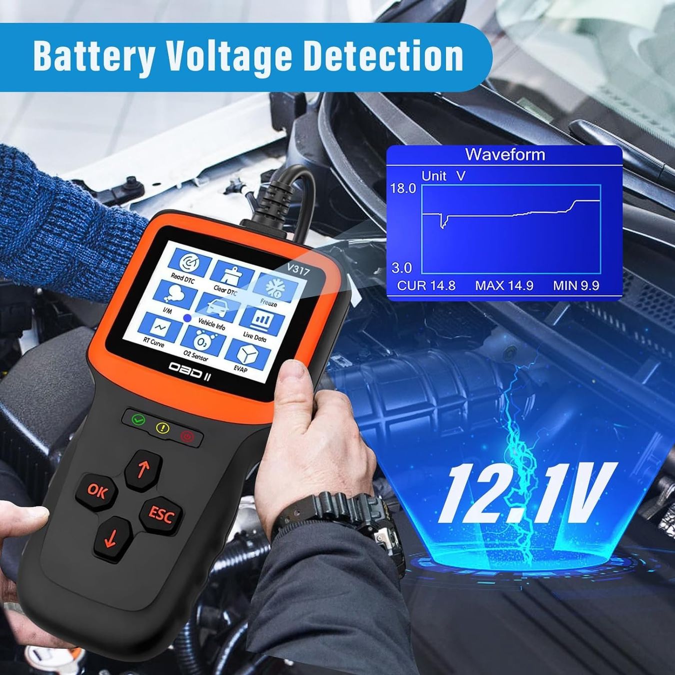 Messen: OBD2-Lesegerät Auto Diagnosegerät für OBDII/EOBD – Neu und originalverpackt aus Châtelaine von topshop.switzerland 5