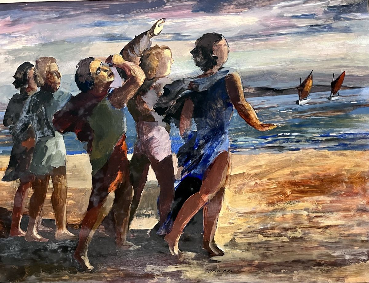 Dipinti: Tableau avec cadre signé Perrin P.Rt – Usato da Vuisternens-devant-Romont venduto da ribouldog 2