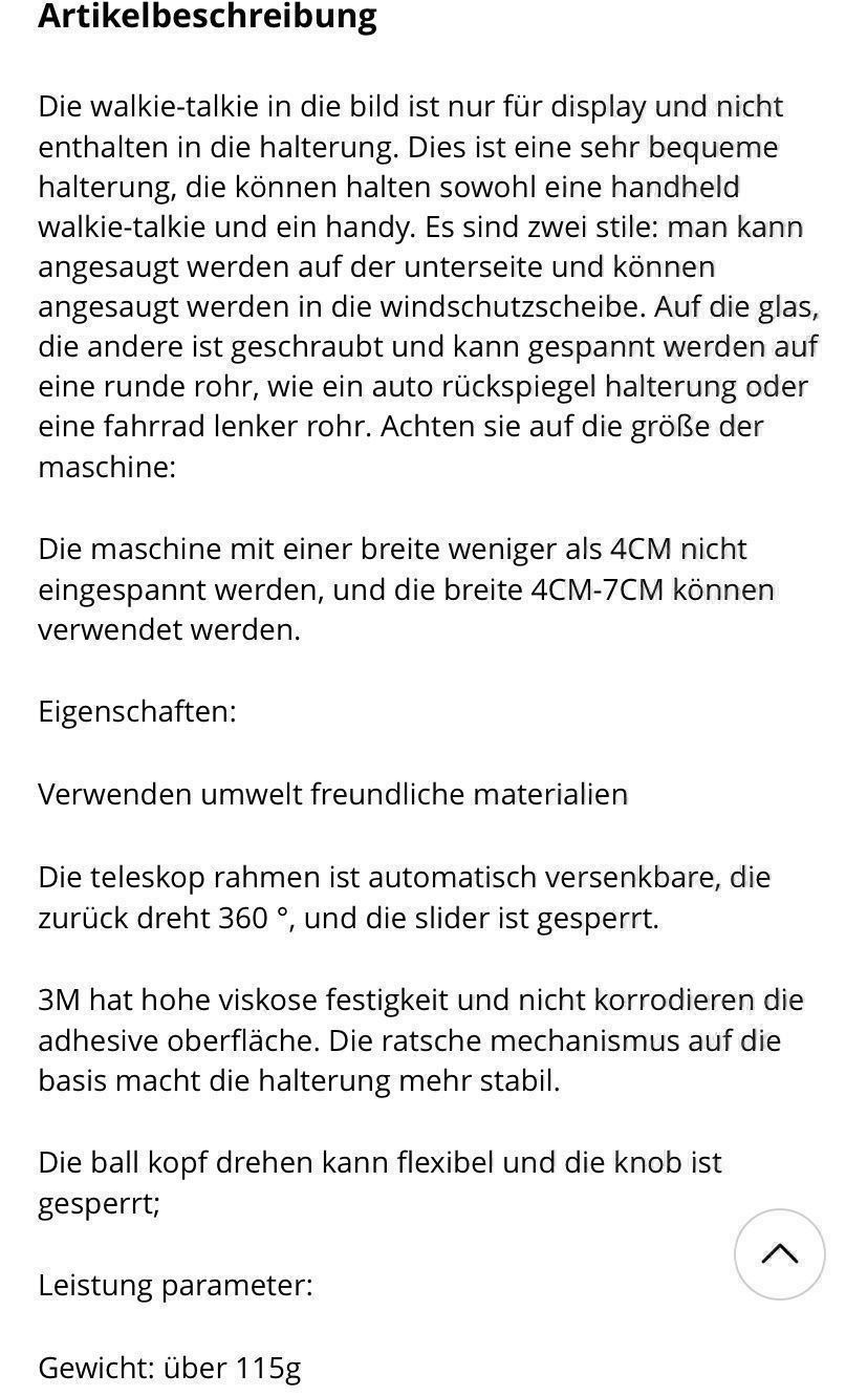 Radiocomunicazione: CB-/Handfunkgeräte-Halterung für Auto – Nuovo e nell'imballaggio originale da St. Gallen venduto da Radiomania-Schweiz 9