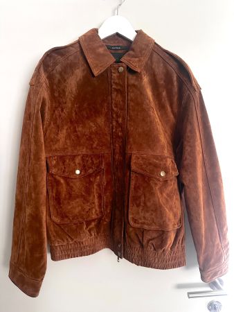 Wildlederjacke von ZARA / Echtleder