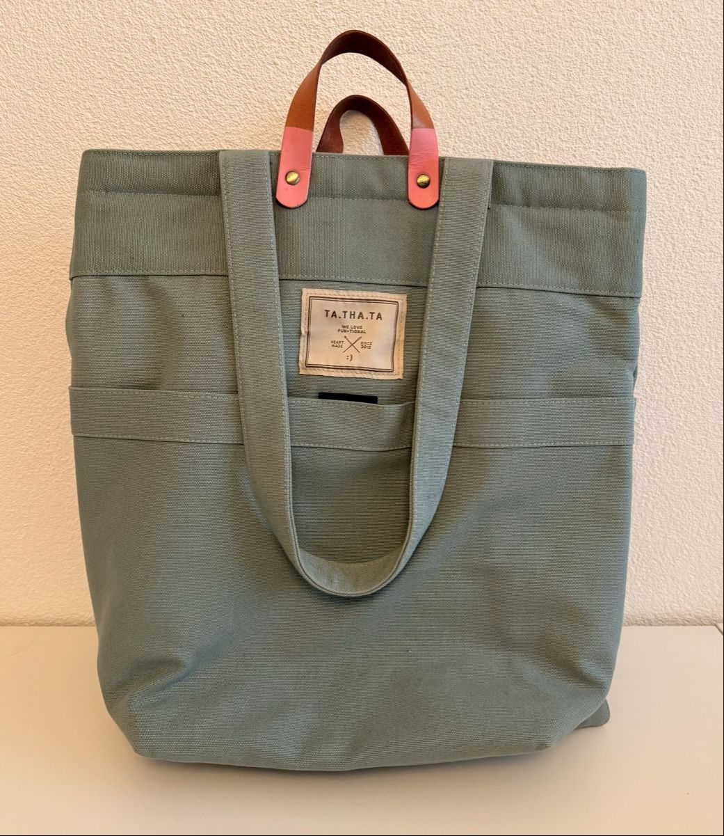 Ta Tha Ta Zaini: Tasche Marke T.A.T.H.A. T.A. Canvas mint Rucksackfunktion gu – Usato da Arch venduto da bir_7kmt