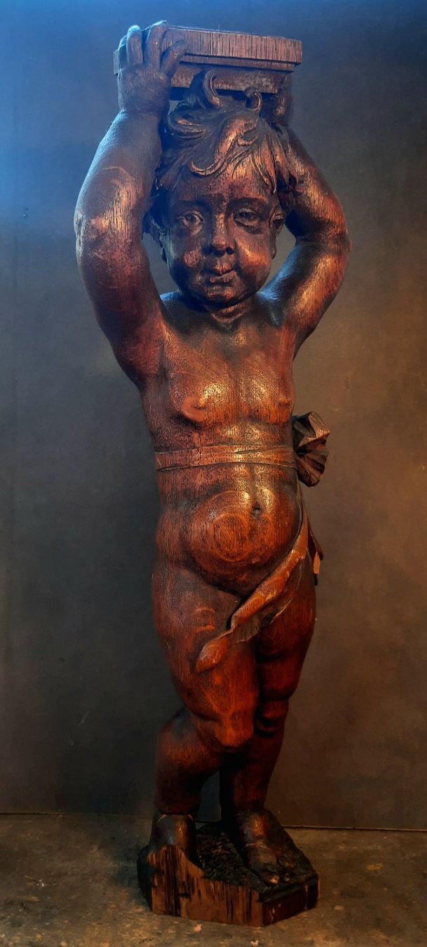 Sculture & Statue: Antike Barock Holz Skulptur – Usato da Arbon venduto da torso444
