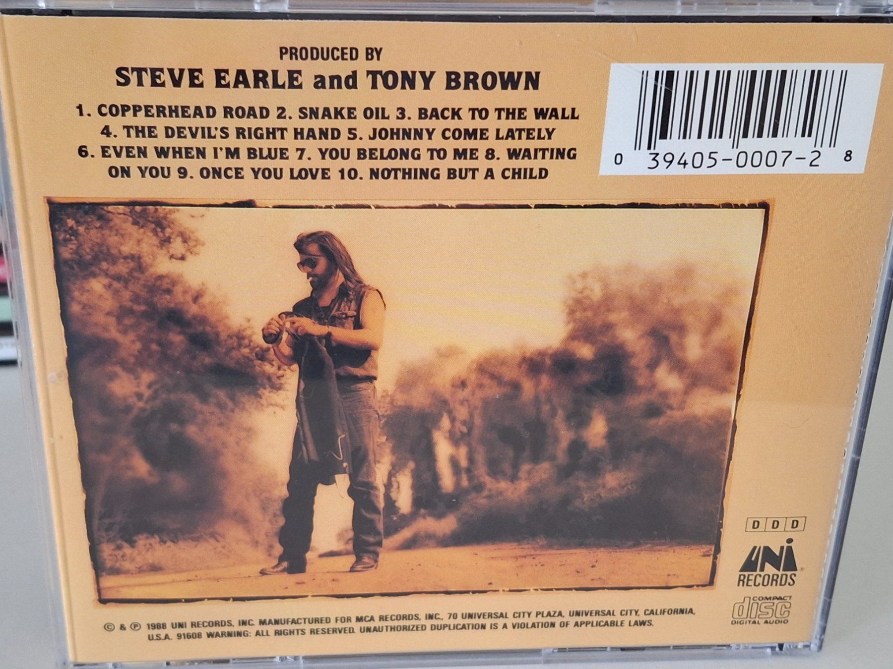 CDs: CD Steve Earle - Copperhead Road – D'occasion à Aarberg par Jackup1 1