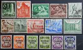Deutsches Reich ex. Kat. 714-745 gest. 1939/40 Kat. 62 Euro