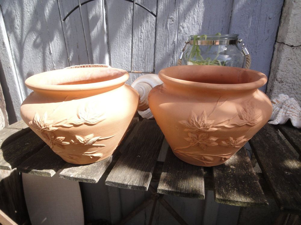 2 Blumentöpfe aus Terracotta Kaufen auf Ricardo