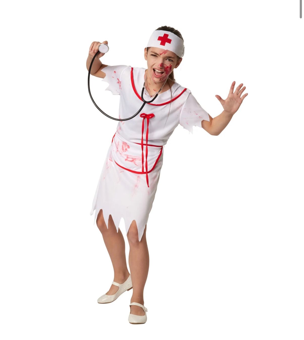 Costumi: Mädchenkostüm Gruselige Krankenschwester Gr.116 – Nuovo (secondo la descrizione) da Necker venduto da liq24