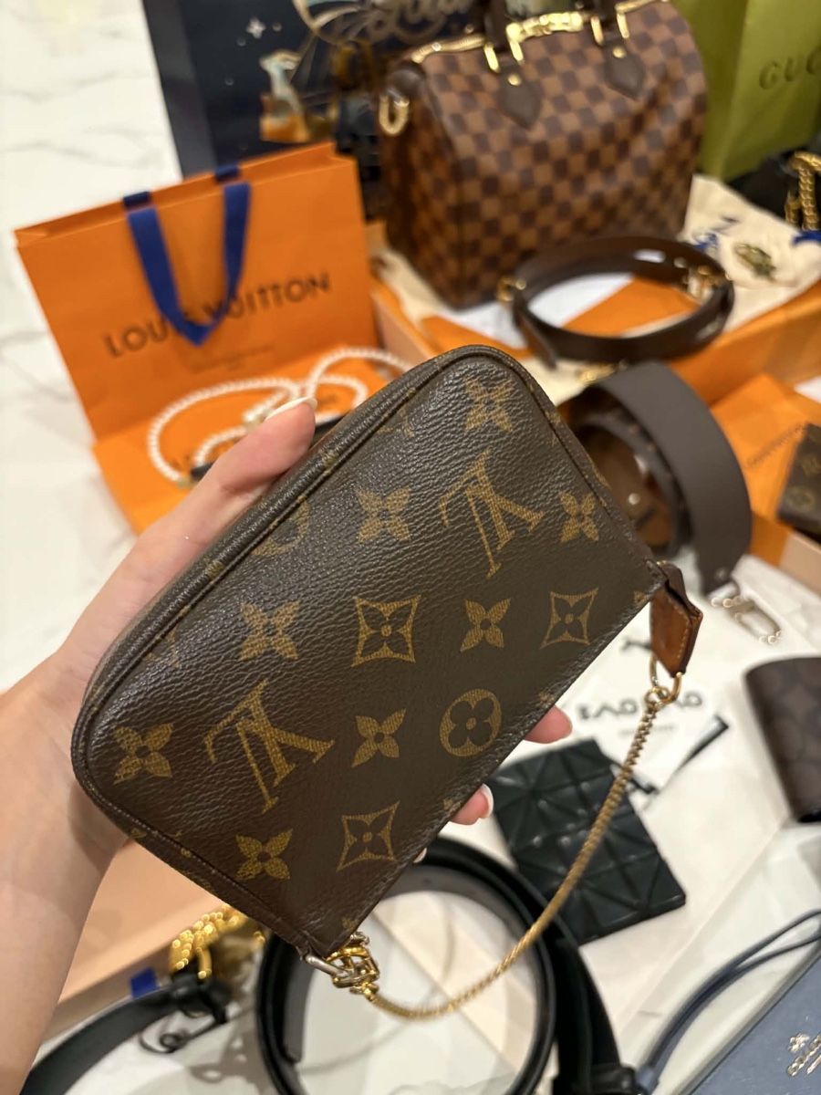 Louis Vuitton Borse da donna: Louis Vuitton mini Pochette Monogram full set – Usato da Widnau venduto da Pukpan_99 4