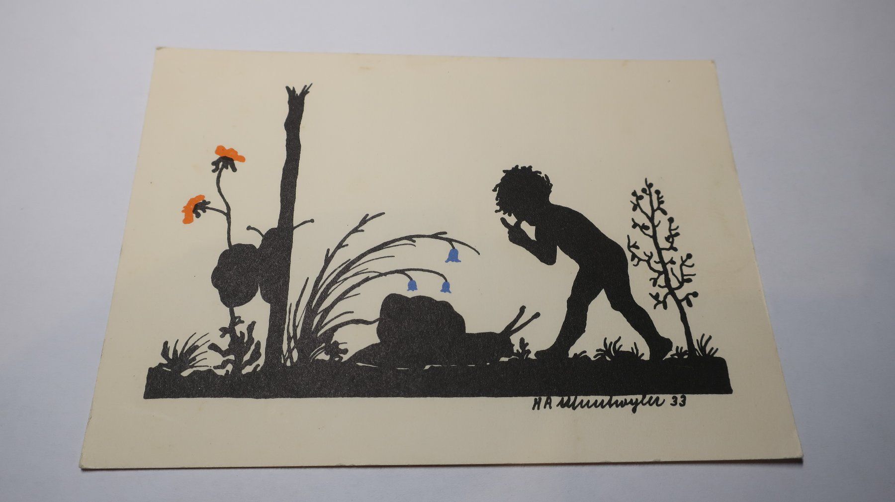 Ansichtskarten: Silhouette H A Munswyler 33 – Gebraucht aus Cormoret von Pascalll2001 1