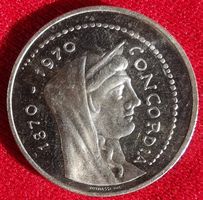 1000 Lire Roma Capitale 1870 - 1970 Silber