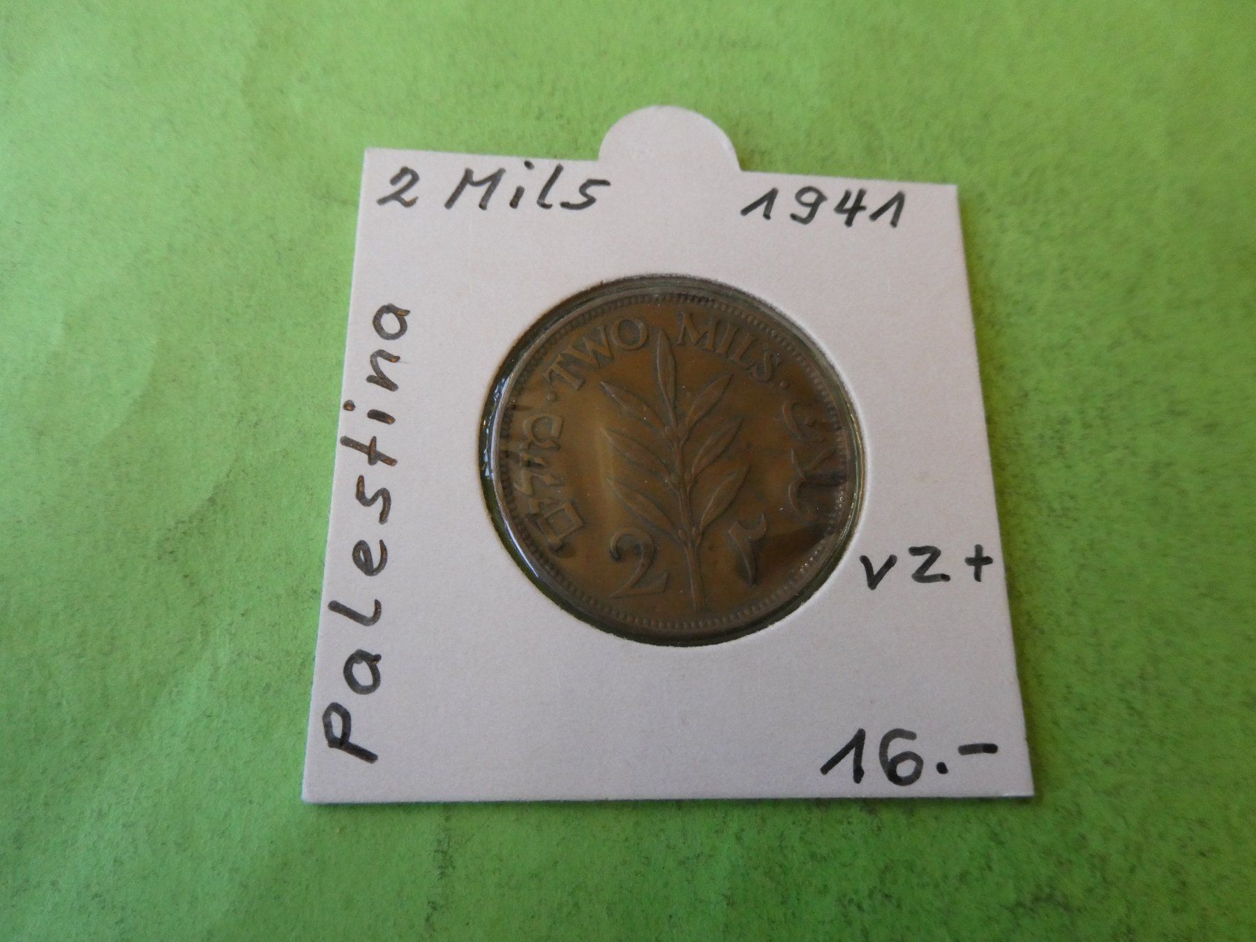 Toutes les monnaies: Palästina 1941, 2 Mils – D'occasion à Hinterforst par Rohusri