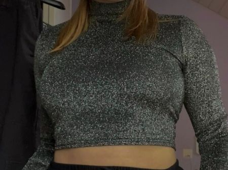 Glitzer-Top (langärmlig)
