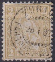 Sitzende Helvetia  2Rp., Nr.44  2Rp.V-O ZÜRICH+++