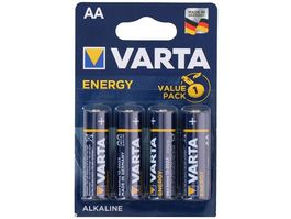 VARTA Energy Batterie 4er Set LR6 AA Mignon