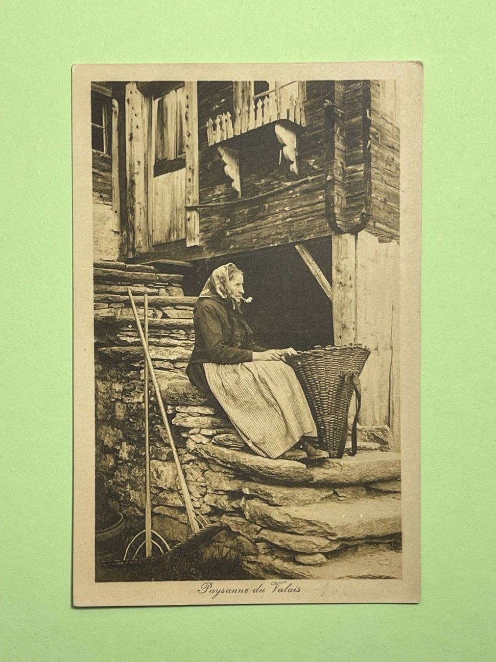 Cartoline postali: Paysanne du Valais - Walliser Bäuerin – Usato da Steg VS venduto da danwer74