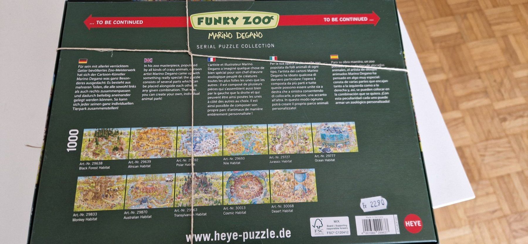 Heye Puzzles: Puzzle Funky Zoo Transsylvanian Habitat – D'occasion à Zürich par Karin_M 1