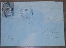 Strubelbrief 23A3.c Romanshorn - Weinfelden blauer Fingerhut