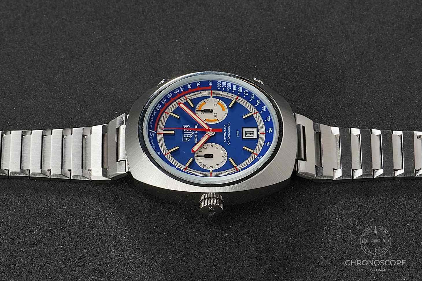 Tag Heuer Orologi: Heuer Montreal Ref. 110.503N, near mint – Usato da Luzern venduto da ChronoScope6004 5