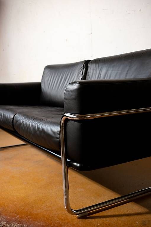 Divani: Ledersofa Corbusier Stil | Design Klassiker | Chrom – Usato da Rain venduto da luis_nabulon8 4