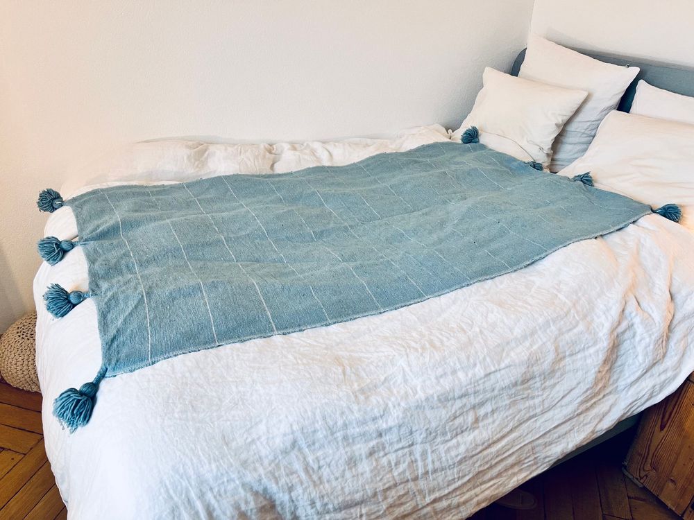 Baumwoll Überwurf Plaid mit Quasten (Gebraucht) in Zürich für CHF 35 ...