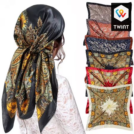 Foulard en soie Scarftop   femmes Vintage quatre saisons