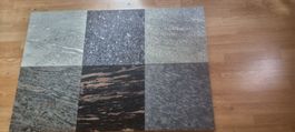 5 St Granitplatten Preisklasse hoch 40x40x2 cm poliert