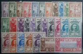 Somalia Franz. Kolonie ex. Kat. 150-182 */(*) 1938