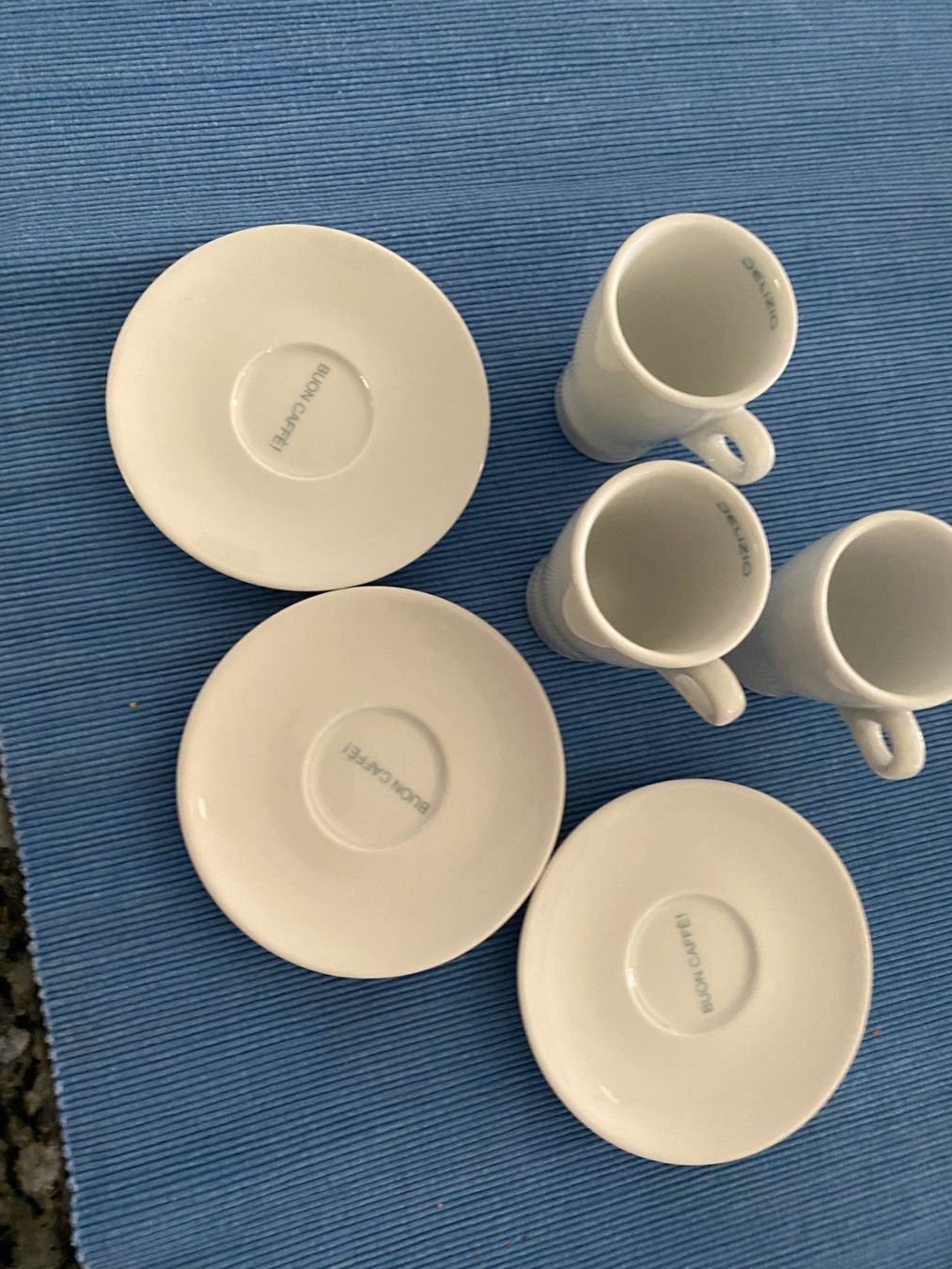 Tassen: 3 Delizio Espressotassen & Unterteller. – Neu (gemäss Beschreibung) aus Allenwinden von Obalu 1