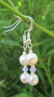 Wundervoller Ohrschmuck mit echten Süßwasserperlen Swarovski