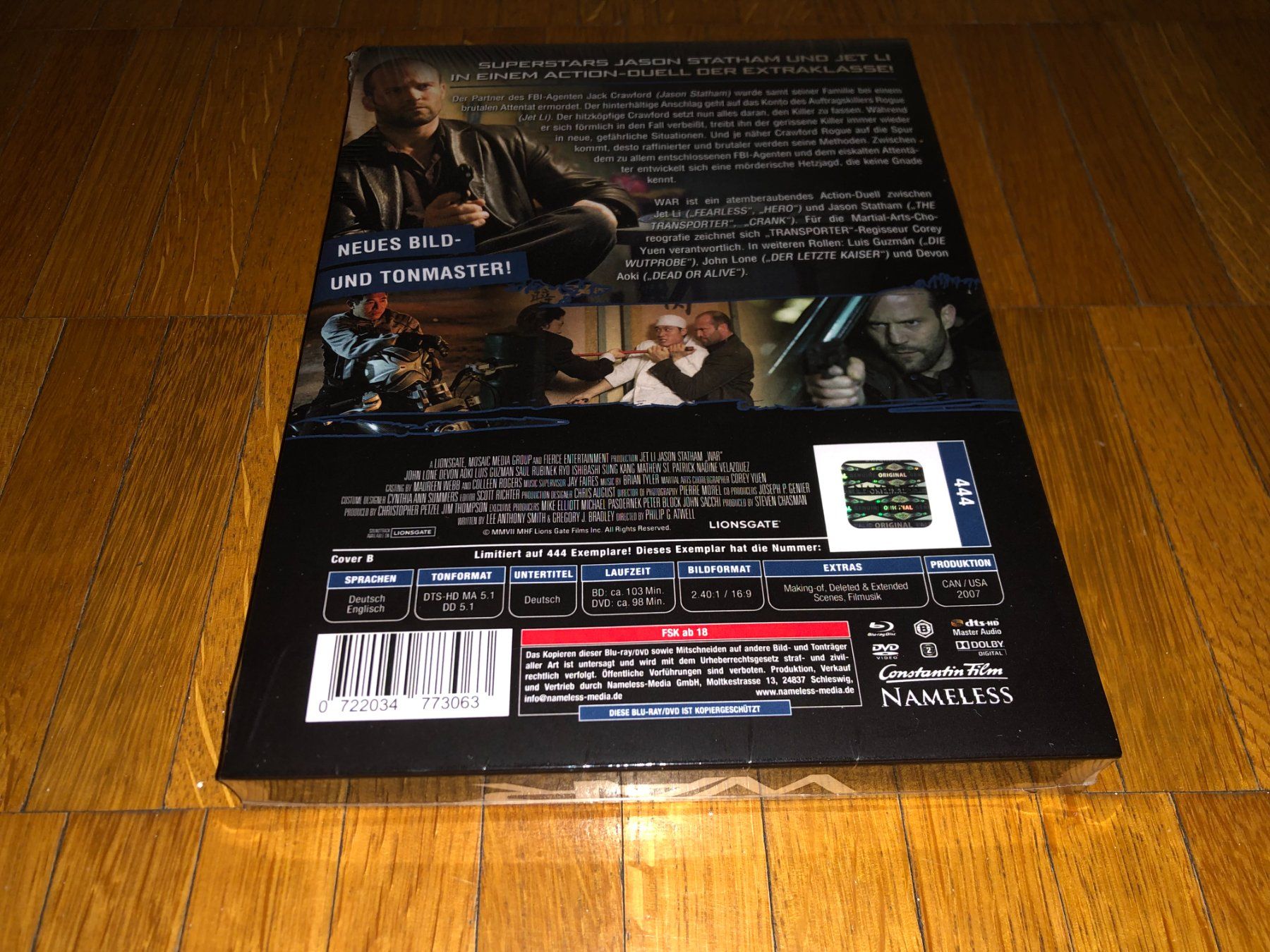 Alle DVDs: War - MEDIABOOK - B - UNCUT – Neu und originalverpackt aus Basel von havsok 1