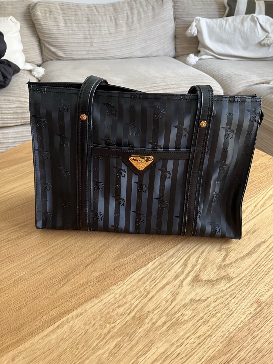 Maison Mollerus Sacs femmes: Tasche Maison Mollerus schwarz Gestreift – D'occasion à Subingen par Mike_4553