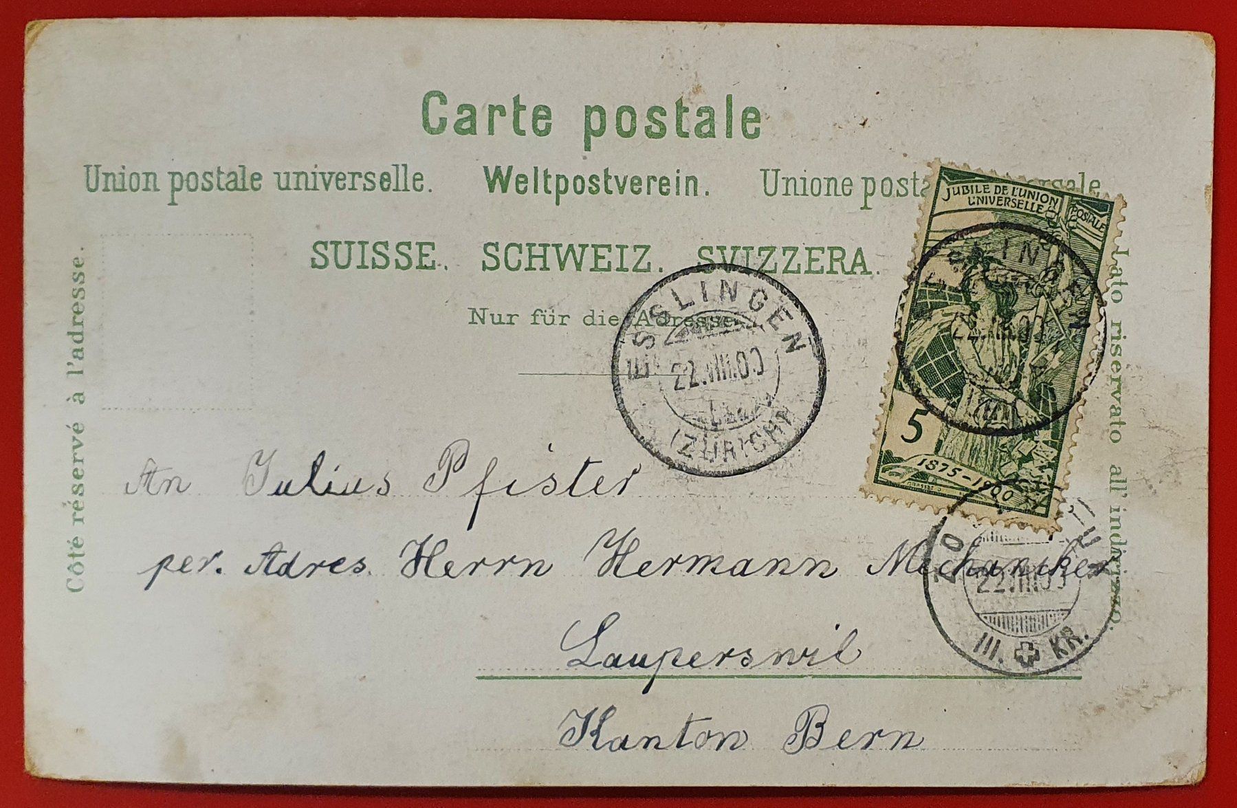 Ansichtskarten: Gruss vom Vierwaldstättersee 1900 – Gebraucht aus Kreuzlingen von Rschweiz1 1