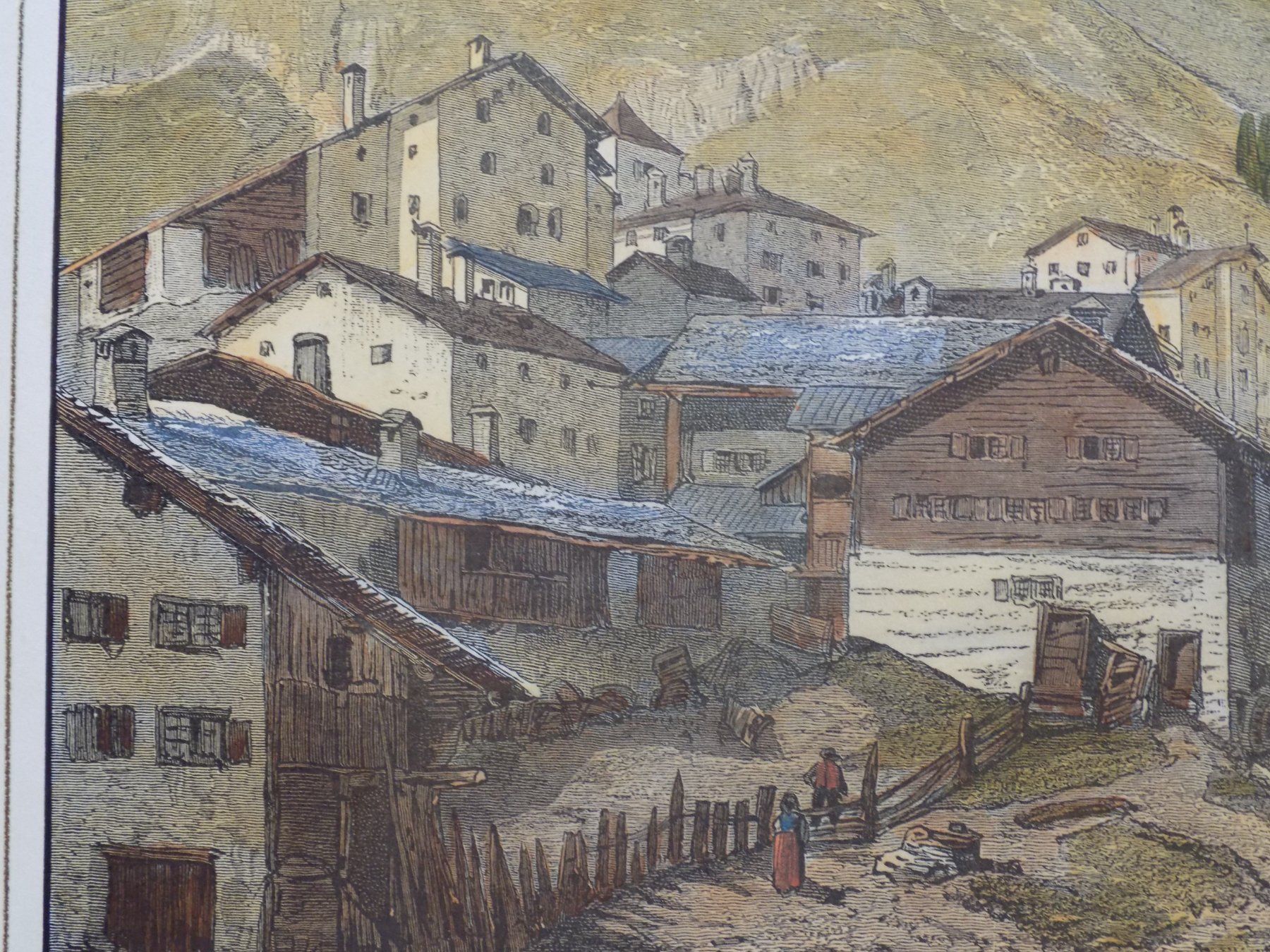 Gravures: Splügen koloriert – D'occasion à Risch par Rischli15 7