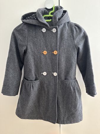 Übergangsmantel, Mädchen, Gr. 126cm, 8 J. Grau, Top Zustand!